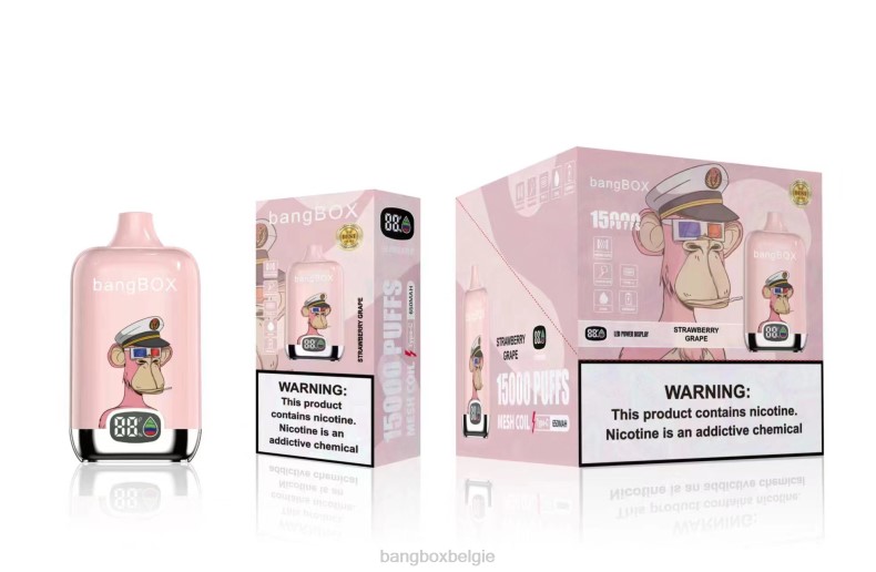 Bang Beach Vapes - Bang Box 15000 trekjes aardbei druif 66PL44