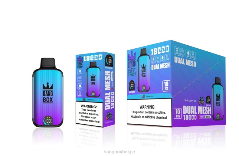Bang Beach Vape Review - Bang Box 18000 trekjes drievoudig bessenijs 66PL95