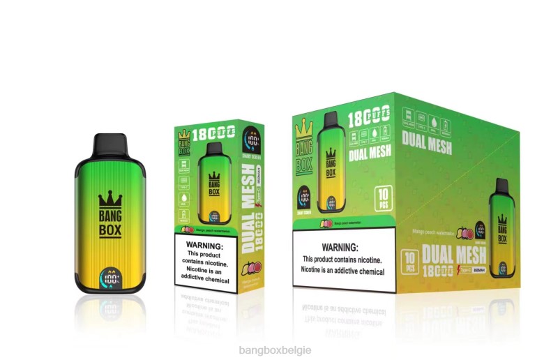 Bang Beach Vapes - Bang Box 18000 trekjes mango perzik watermeloen 66PL89