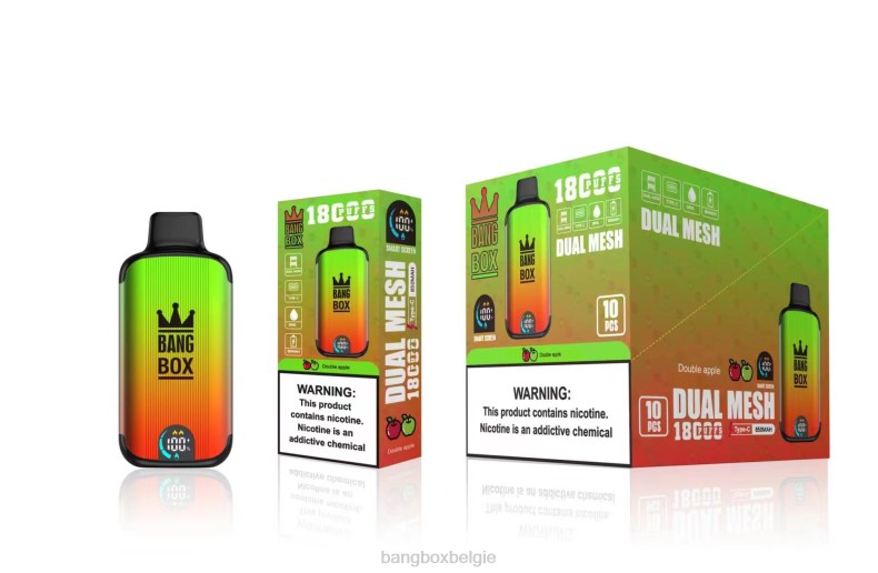 Bang Box Vape - Bang Box 18000 trekjes dubbele appel 66PL93