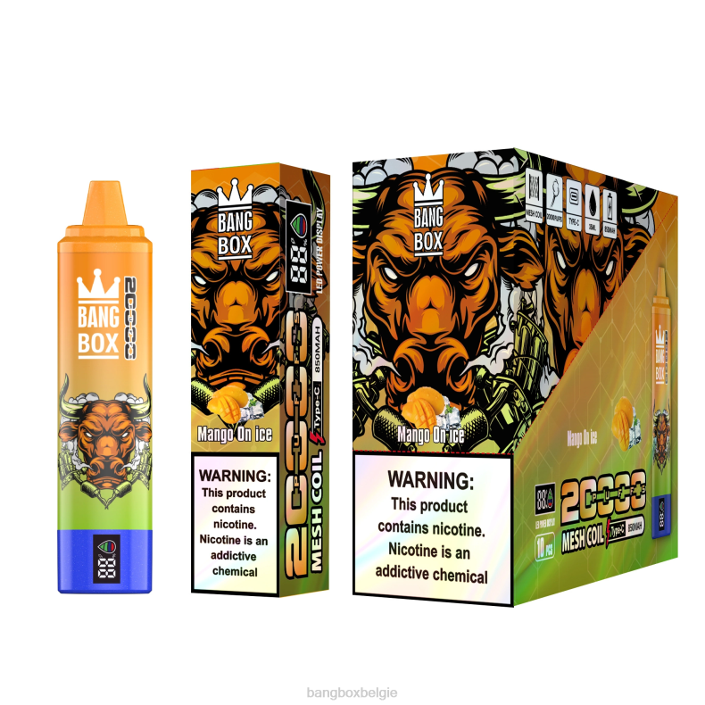 Bang Beach Vapes - Bang Box 20.000 trekjes slim scherm mango op ijs 66PL54