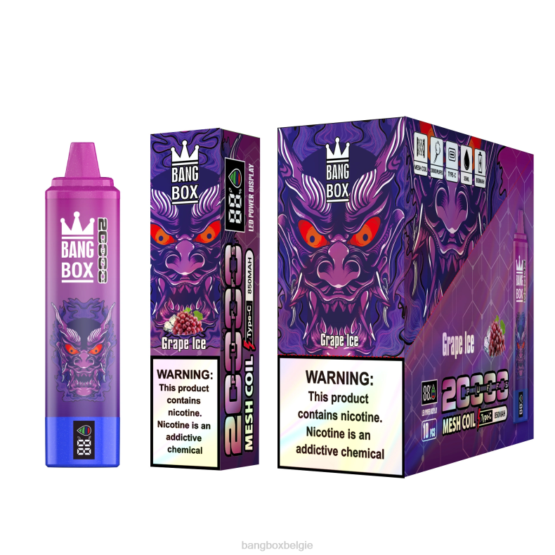 Bang Box België - Bang Box 20.000 trekjes slim scherm druiven ijs 66PL61