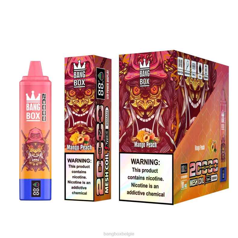 Bang Box Vape - Bang Box 20.000 trekjes slim scherm mango-perzik 66PL58