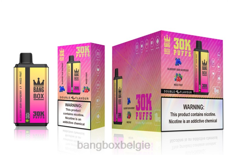 Bang Box België - Bang Box 30.000 soesjes dubbele smaken bosbes zure framboos & gemengd fruit 66PL66