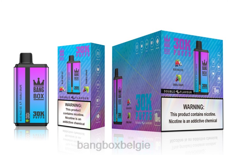 Bang Box Brussel - Bang Box 30.000 soesjes dubbele smaken blauw razz-ijs en dubbele druif 66PL72