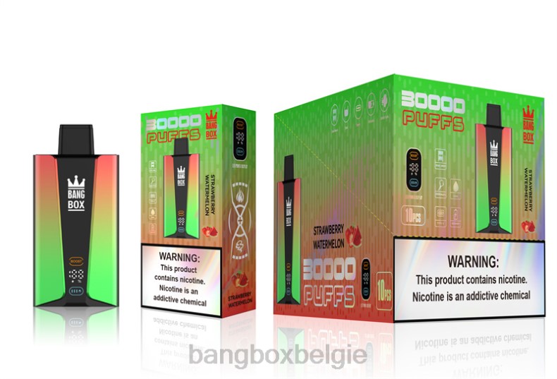Bang Beach Vape Review - Bang Box 30.000 trekjes slim scherm aardbei watermeloen 66PL75