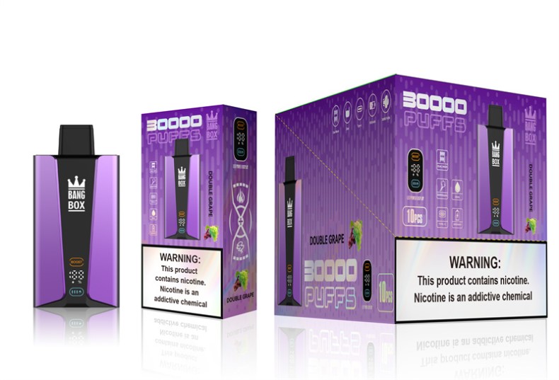 Bang Beach Vape Review - Bang Box 30.000 trekjes slim scherm dubbele druif 66PL85