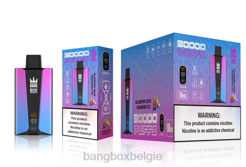 Bang Box België - Bang Box 30.000 trekjes slim scherm bosbessenzuur frambozenijs 66PL81