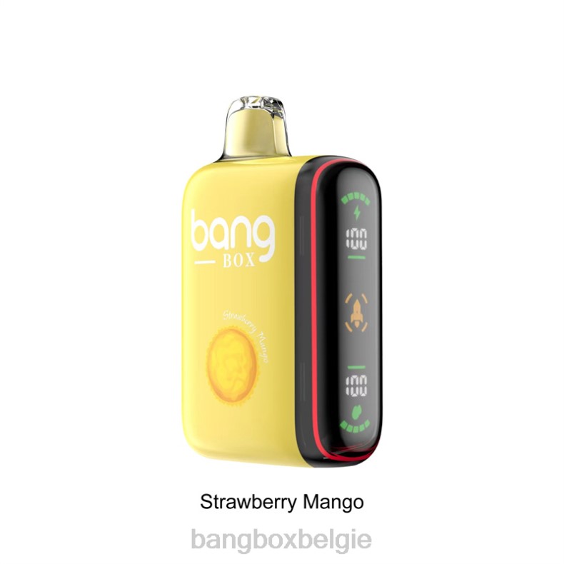Bang Beach Vape Review - Bang Box Intelligente vermogensweergave van 9000-18000 rookwolken aardbei-mango 66PL35