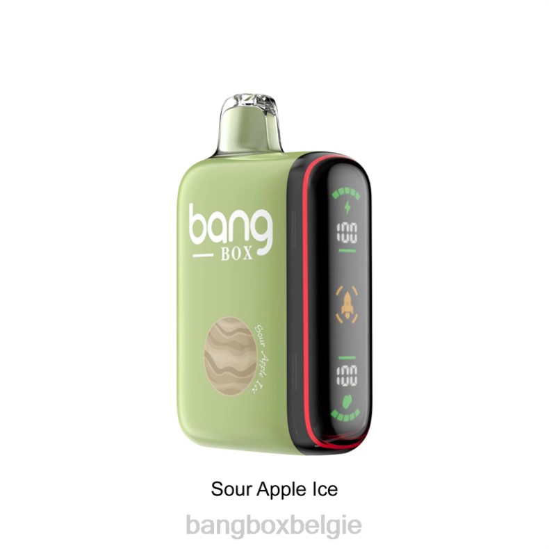 Bang Box Vape - Bang Box Intelligente vermogensweergave van 9000-18000 rookwolken zuur appelijs 66PL28