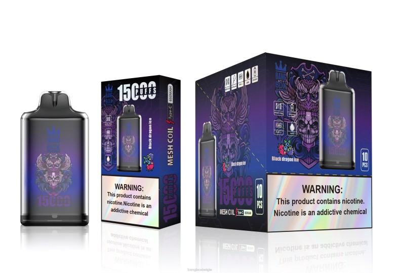 Bang Beach Vape Review - Bang Box s1-15000 trekjes zwart drakenijs 66PL110