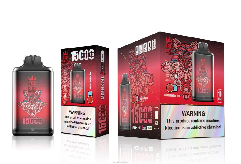 Bang Box België - Bang Box s1-15000 trekjes watermeloen ijs 66PL106