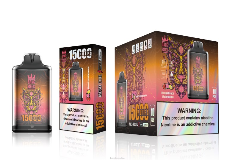 Bang Box Brussel - Bang Box s1-15000 trekjes mango perzik watermeloen 66PL107