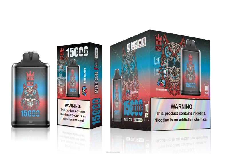 Bang Box Vape - Bang Box s1-15000 trekjes blauw razz-ijs 66PL108