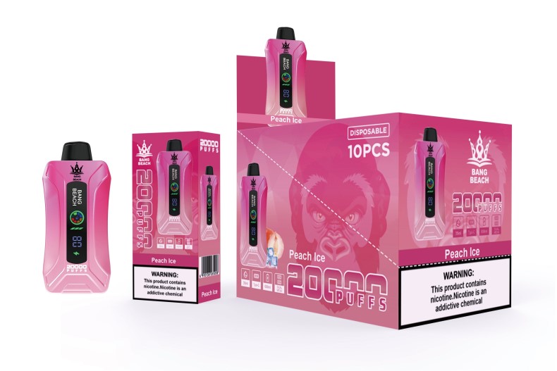 Bang Beach Vapes - Bang Beach 20.000 trekjes slimme schermvape perzik ijs 66PL9