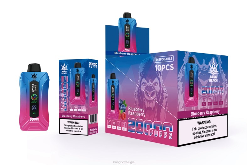 Bang Box Brussel - Bang Beach 20.000 trekjes slimme schermvape bosbes framboos 66PL12