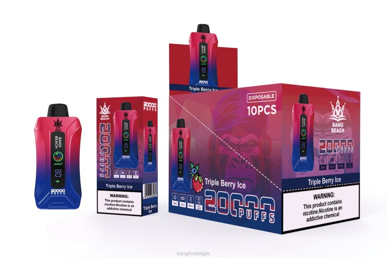 Bang Box Vape - Bang Beach 20.000 trekjes slimme schermvape drievoudig bessenijs 66PL8