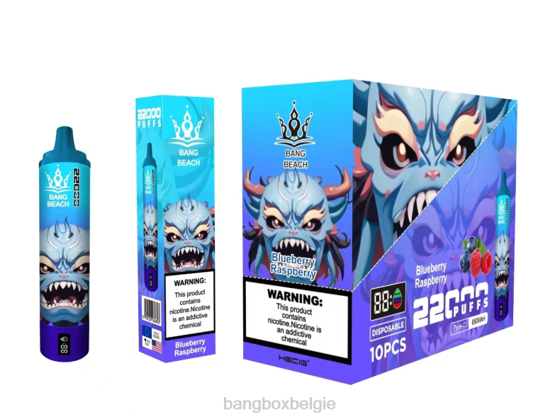 Bang Beach Vapes - Bang Beach 22000 trekjes slim scherm bosbes framboos 66PL14